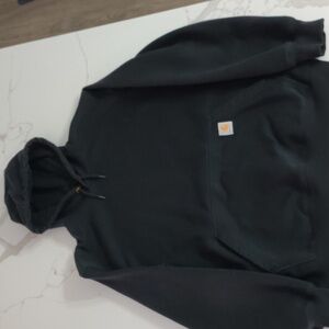 Carhartt Rain Defender Loose Fit Heavyweight Hoodie. Black Large Tall.
